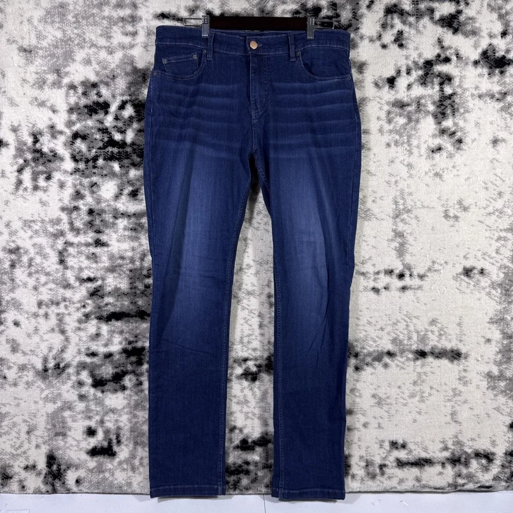 Mugsy Fultons Jeans Mens Size 36x34 Dark Wash Stretch Comfort Lightweight